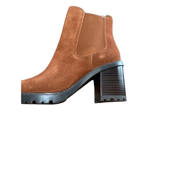 Franco Sarto Trent Women’s Ankle Boots Russet Brown Suede Leather Sz 7.5 WNWB - Picture 12 of 16